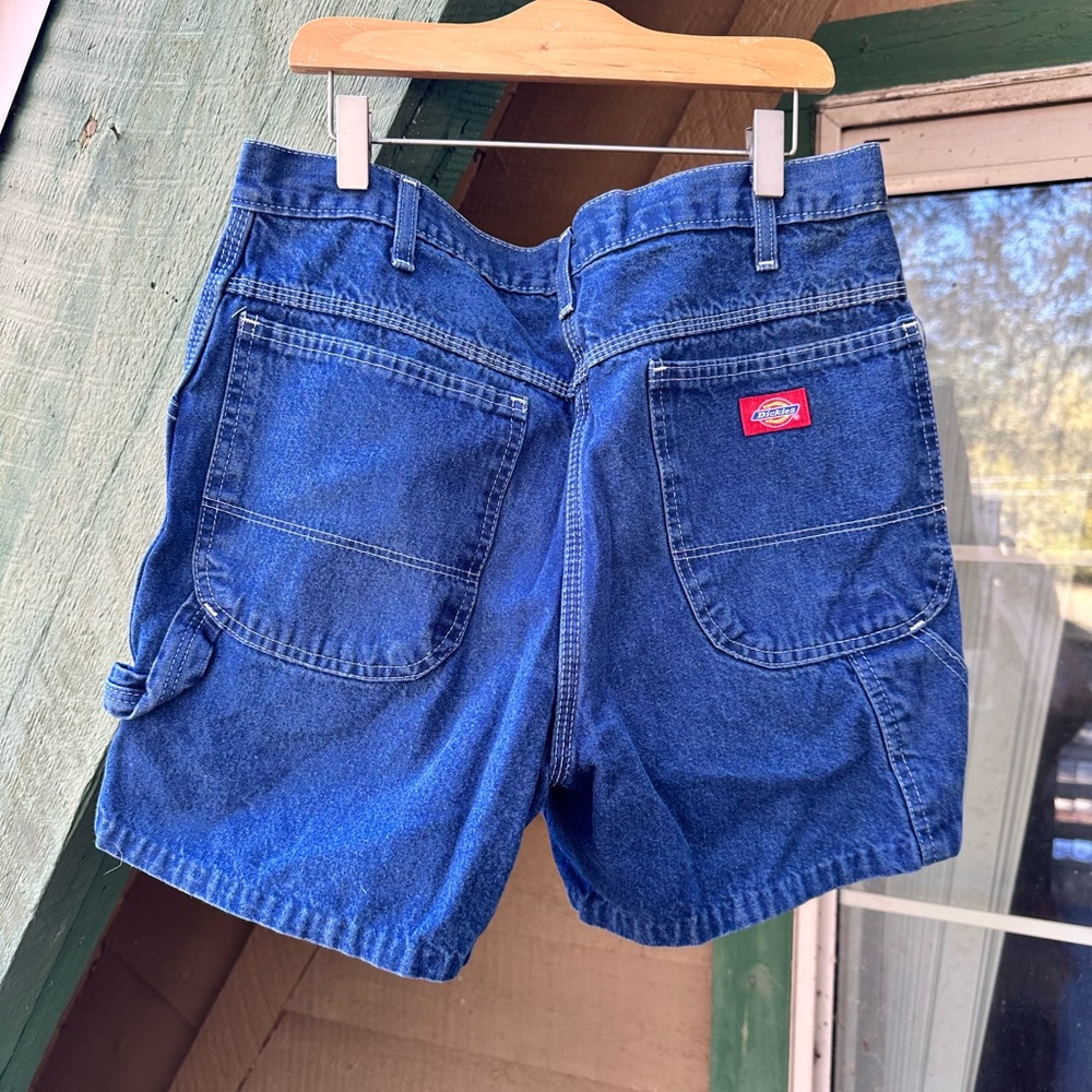 Rare Length! Dickies Blue Denim Jean Painter Shorts